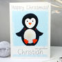 Personalised Arctic Penguin Christmas Card, thumbnail 4 of 8