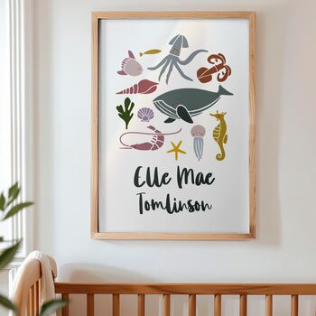 Personalised Under The Sea Print, 2 of 5