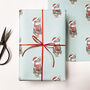 Brown Tabby Cat Christmas Wrapping Paper, thumbnail 1 of 3