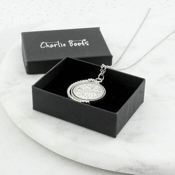 Sixpence 60th Birthday Spinner Necklace, 8 of 12