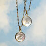 Mother Of Pearl Affirmation Gold Plated Necklace, thumbnail 2 of 9