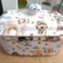Lidded Butterdish In Cockerpoo Design, thumbnail 6 of 12