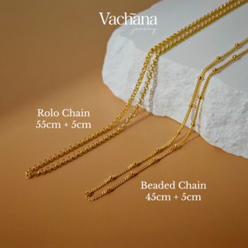 Hourglass Roman Numeral Gold Vermeil, Sterling Silver Necklace, 12 of 12