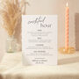 Drinks Menu Sign A5 Sturdy Sign Modern Calligraphy, thumbnail 1 of 5