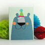 Mini Blue Bear Card, thumbnail 4 of 5