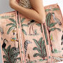 Jungle Print Large Quilted Cotton Tote Bag In Peach, thumbnail 4 of 7