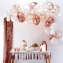 Rose Gold Balloon Arch Kit Party Decoration Pack, thumbnail 1 of 2