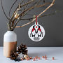 Personalised 'Our First Christmas' Penguin Bauble, thumbnail 5 of 7