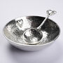 Heart Pewter Bowl And Spoon Set, 10th Anniversary Gifts, thumbnail 2 of 7