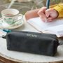 Personalised Buffalo Leather Square Pencil Case, thumbnail 8 of 11