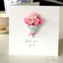 Personalised Teacher Thank You Paper Flower Card, thumbnail 3 of 5