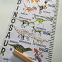 Personalised Abc Alphabet Dinosaurs Height Chart, thumbnail 3 of 5
