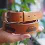 Clssic Car Enthusiasts Leather Belt, thumbnail 2 of 10