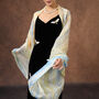 100% Mulberry Silk Scarf, Pastel Yellow In Gift Box, thumbnail 5 of 11