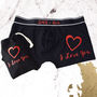 Personalised, I Love You, Couples Anniversary Pants, thumbnail 1 of 6