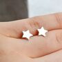 Silver Star Earrings, Congratulations On Your Graduation, thumbnail 3 of 5