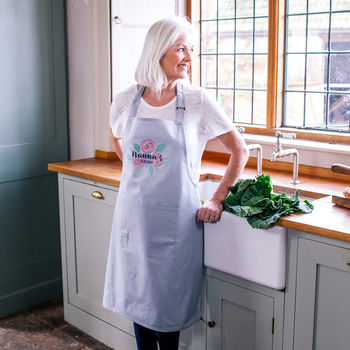 Personalised Watercolour Rose Apron, 2 of 4
