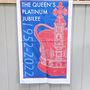 Queen's Jubilee Retro British Commemorative Tea Towel, thumbnail 1 of 2