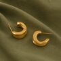 Sculpted Hoop Earrings, thumbnail 3 of 5