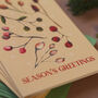 Set Of Six Winter Berries Christmas Cards, thumbnail 5 of 8