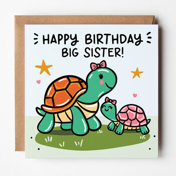 Big Sister Birthday Card From Little Sister/Brother, 2 of 5