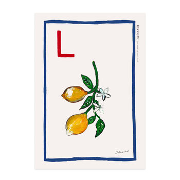 'L'' For Lemons Limited Edition Print, 2 of 8