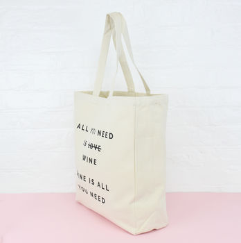 All You Need Is Personalised Tote Bag, 4 of 7