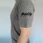 Personalised Daddy Sleeve Print T Shirt, thumbnail 1 of 4