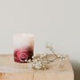 Hand Painted Votive Candle | Pear And Freesia, thumbnail 3 of 4