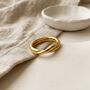 Twist Ring Gold Non Tarnish Waterproof, thumbnail 2 of 8