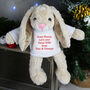 Personalised Christmas Soft Bunny Comforter, thumbnail 1 of 3