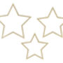 Wooden Gold Glitter Star Decorations, thumbnail 4 of 4