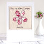 Personalised Flower 40th Birthday Card For Her, thumbnail 1 of 12