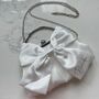 Personalised White Bow Mrs Bride Wedding Cross Body Bag, thumbnail 1 of 4