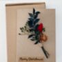 Dried Flower Christmas Card, thumbnail 2 of 5