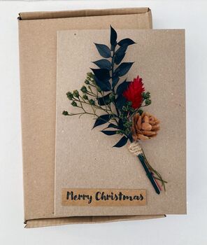 Dried Flower Christmas Card, 2 of 5