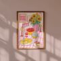 I Can Buy Myself Flowers Illustrated Art | Wall Print, thumbnail 1 of 4