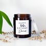 Personalised 50th Birthday Soy Wax Candle Gift Choice Of Fragrance, thumbnail 1 of 10