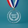 Personalised Best Dad Medal – Father’s Day Gift, thumbnail 1 of 4