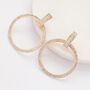 Crystal Encrusted Hoop Earrings, thumbnail 1 of 3
