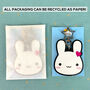 Kawaii Bunny Rabbit Keyring, thumbnail 6 of 6