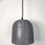Grey Metal Cage Pendant Light Fitting, thumbnail 2 of 7