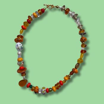 Selma Murano Glass Beaded Necklace, 3 of 11