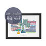 Bath Graduation Personalised Skyline Print, thumbnail 1 of 5