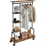 Five Tier Clothes Organiser Rack On Wheels, thumbnail 6 of 8