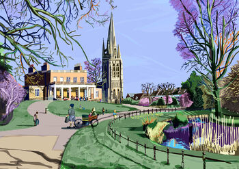 Clissold Park, Stoke Newington Illustration Art Print, 2 of 2