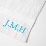 Personalised Embroidered Initials Hand Towel, thumbnail 4 of 10