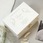 Personalised Angel Wings Memorial White Wooden Box, thumbnail 1 of 2