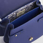 Blue Agnes Top Handle Saddle Bag, thumbnail 8 of 9
