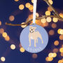Staffie Personalised Dog Christmas Tree Decoration, thumbnail 5 of 6